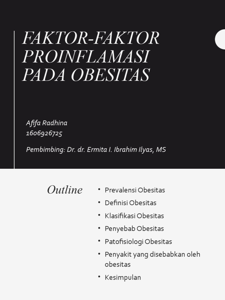 Faktor Faktor Proinflamasi Pada Obesitas Pdf