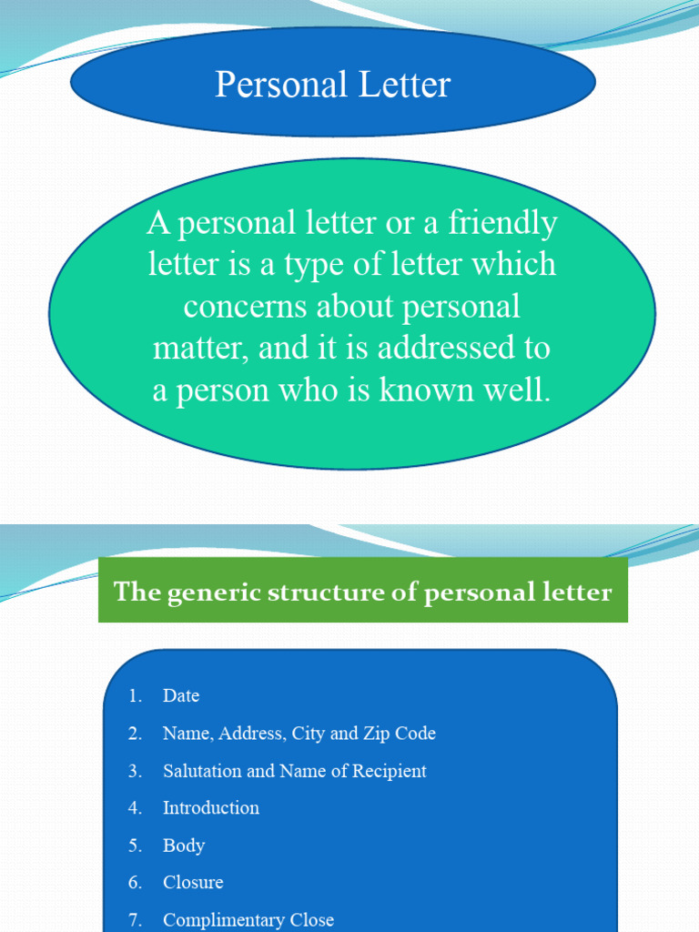 Guide to Writing Personal Letters | PDF