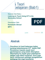 ICT & Teori Pembelajaran (Bab1)