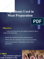Ingredients Used in Meat Preparation