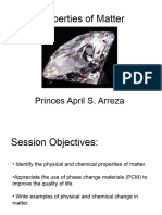 Properties of Matter and Changes in Matter