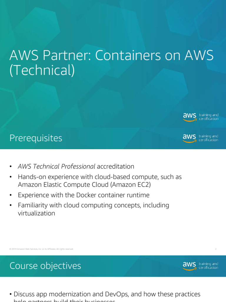 Aws partner containers on aws technical v1 0 1 compressed pdf