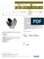 Fichas Tecnicas - Guantes Resistente Al Corte - 11 927