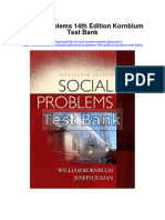 Social Problems 14th Edition Kornblum Test Bank