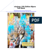 Social Psychology 12th Edition Myers Test Bank