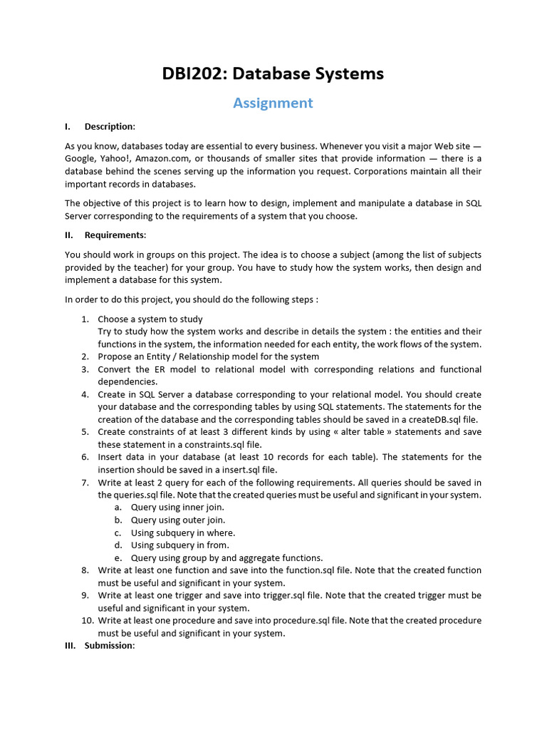 Assignment 2 | PDF | Databases | Relational Database
