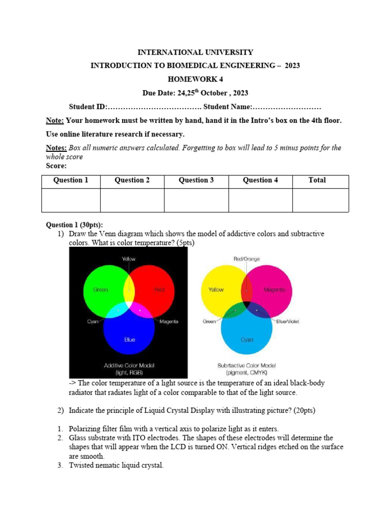 Homework 4 Answer | PDF