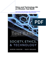 Society Ethics and Technology 5th Edition Winston Test Bank