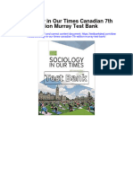 Sociology in Our Times Canadian 7th Edition Murray Test Bank