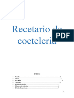 Recetario Cocteleria