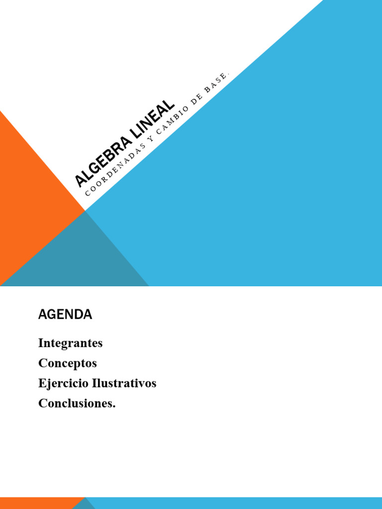 Algebra lineal presentacion pdf espacio vectorial base lgebra