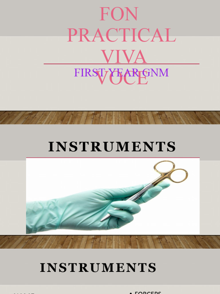 GNM 1st Year Practical Instruments Guide | PDF | Vertebral Column | Pelvis