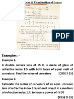 Power of Lens & Combination of Lenses