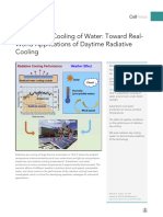 Subambient Cooling of Water - Toward Real-World Applications of Daytime Radiative Cooling