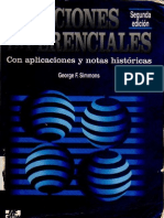 Ecuaciones Diferenciales Con Aplicaciones y Notas Historic As - Simmons