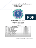 Trường Đại Học Luật Thành Phố Hồ Chí Minh Khoa Quản Trị Lớp Qtl46B2