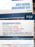 RA No. 7877 Anti-Sexual Harassment Act - Legal - Isp