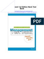 Management 1st Edition Neck Test Bank
