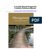 Management A Faith Based Perspective 1st Edition Cafferky Solutions Manual