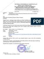 Surat Pemantauan Dashboard RP Dan PBD Daring