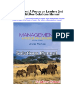 Management A Focus On Leaders 2nd Edition Mckee Solutions Manual