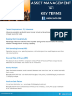 Asset Management Key Terms