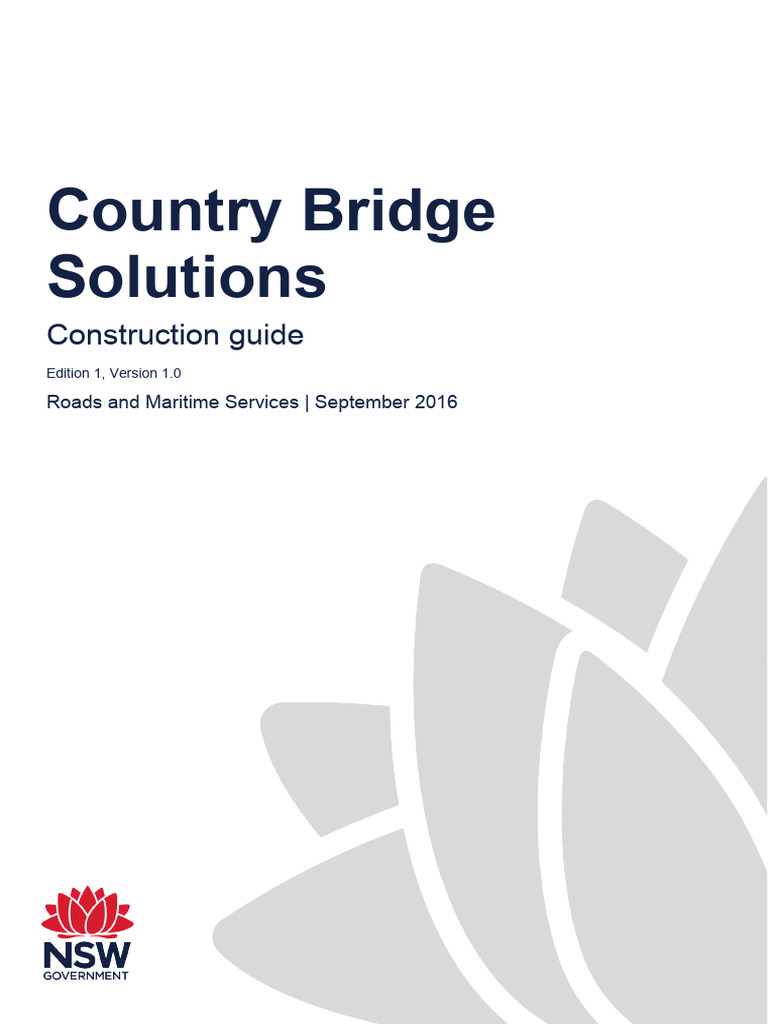 Country Bridge Solutions Guide | PDF | Deep Foundation | Concrete