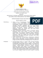 Perbup Barito Utara No.33 Tahun 2022 TTG SOTK Dinas Perdagangan Dan Perindustrian