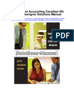 Management Accounting Canadian 6th Edition Horngren Solutions Manual