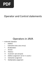 3-Operators and Control Statment