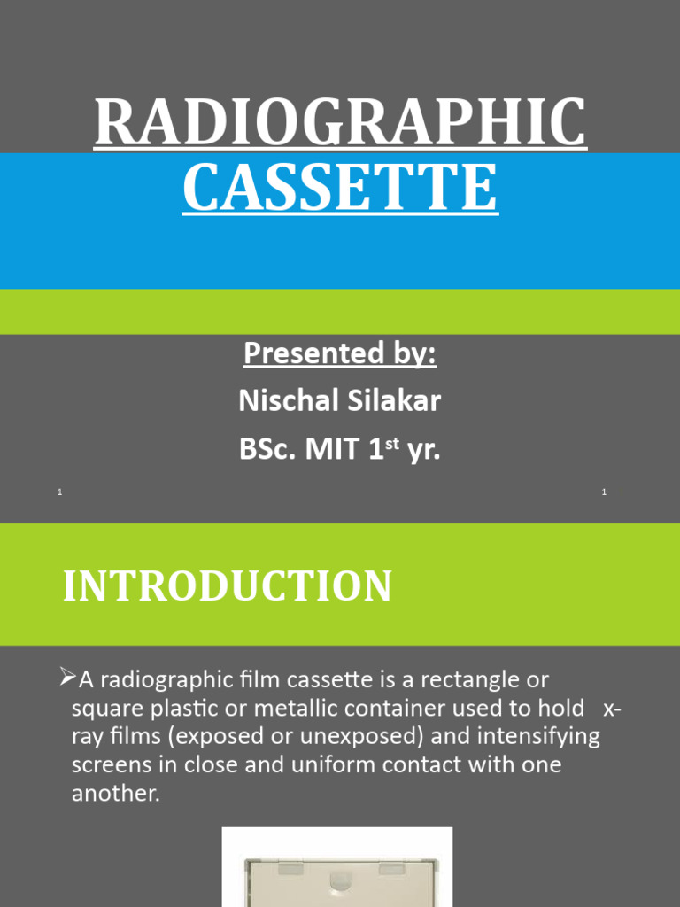 Radiographic Cassettes N PDF Radiography Laser