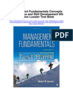 Management Fundamentals Concepts Applications and Skill Development 6th Edition Lussier Test Bank