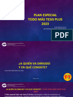 Presentación Plan Especial Todo Más Tesis Plus 2023