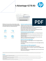 HP Deskjet Ink Advantage 4278 All-In-One Printer: Data Sheet