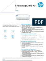 HP Deskjet Ink Advantage 2878 All-In-One Printer: Data Sheet