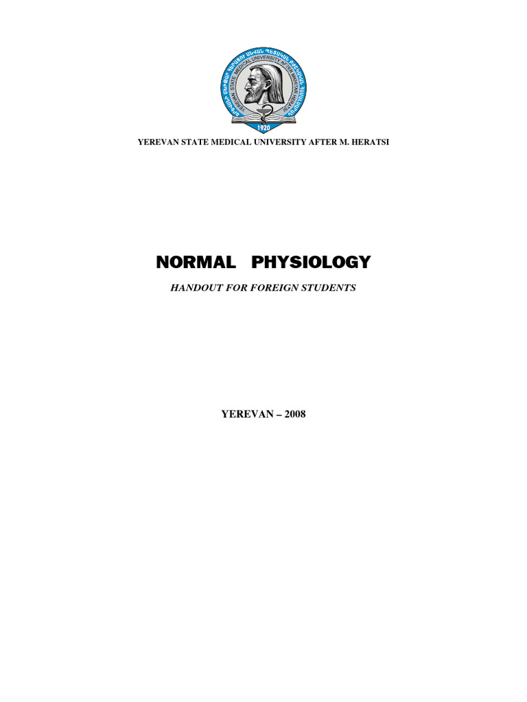 Normal Physiology for Foreign Students | PDF | Action Potential ...