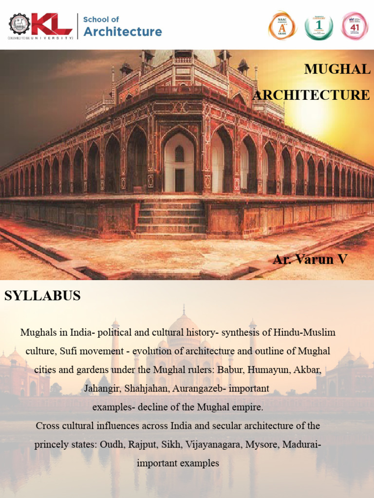 Evolution of Mughal Architecture in India | PDF | Mughal Empire
