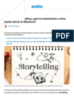 El Poder Del Storytelling - ¿Qué Es Exactamente y Cómo Puede Marc