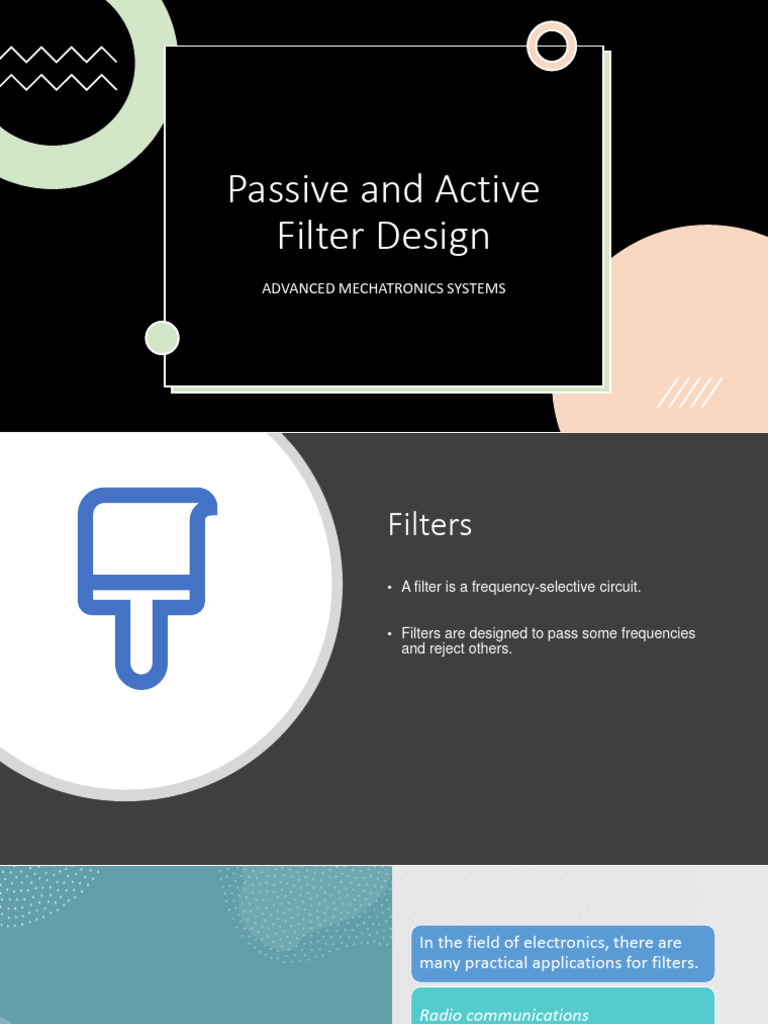 Passive and Active Filter Design PDF