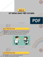 Bài 2 - Kỹ Năng Giao Tiếp Cơ Bản