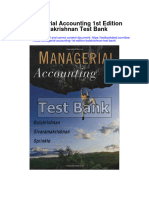 Managerial Accounting 1st Edition Balakrishnan Test Bank
