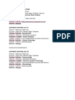 Sample Med School Sched