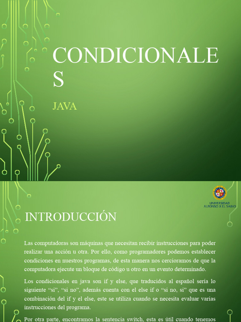 5 condicionales java pdf java lenguaje de programaci n