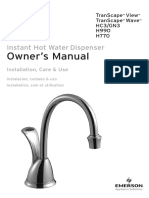 Owner's Manual: Instant Hot Water Dispenser