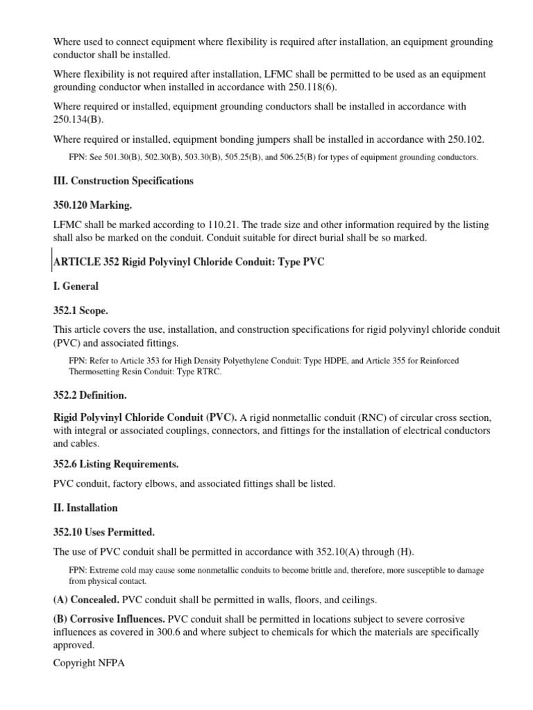 NFPA 70 National Electrical Code - 2008 Edition 327 | PDF | Technology ...