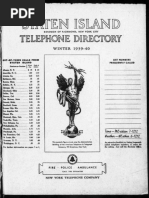 1940 Staten Telephone Directory