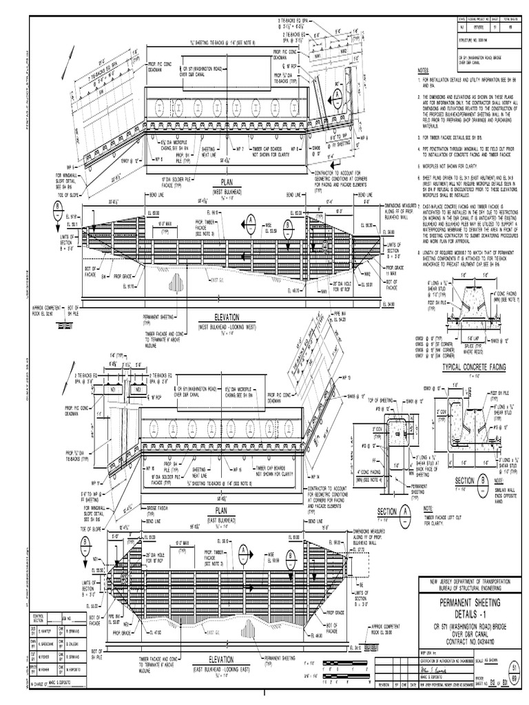 Details - 1 Permanent Sheeting: Notes | PDF | Deep Foundation ...