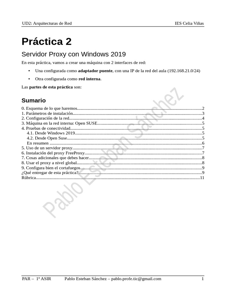 Ud2pr ctica 2 servidor proxy windows 2019 pdf servidor proxy
