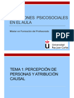 Tema 1. Relaciones Psicosociales en El Aula