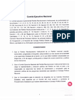 Convocatoria Pri Edomex - Elección de Presidente y Secretario General